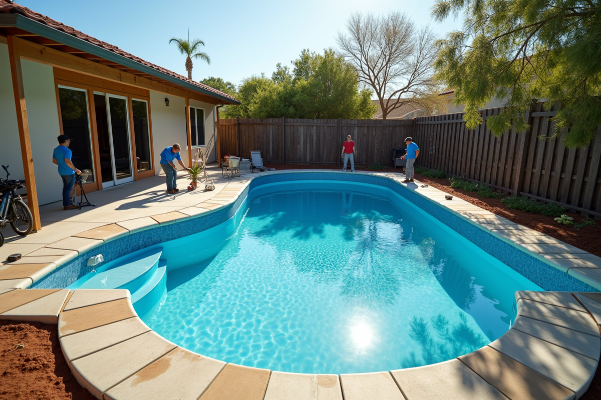 piscine installation