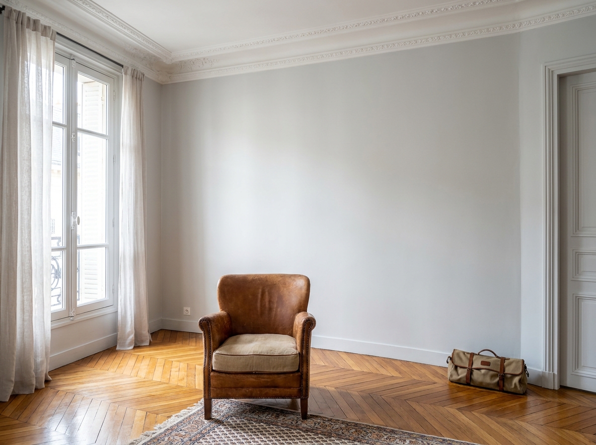 Résultat d'une rénovation haut de gamme réalisée par CMS France dans un appartement haussmannien parisien